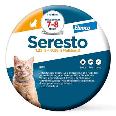 Seresto Halsband fr Hunde ber 8 kg gegen Zecken und Flhe 1 stk