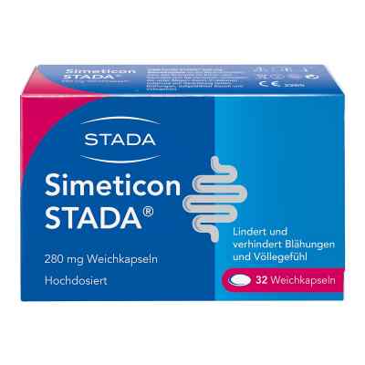 Simeticon STADA 280 mg gegen Blähungen 32 stk von STADA GmbH PZN 16944507