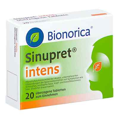 Sinupret intens überzogene Tabletten 20 stk von BIONORICA AUSTRIA GMBH           PZN 08201278