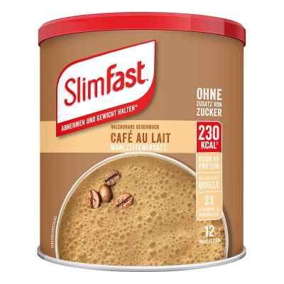 Slim Fast Pulver Cafe au Lait 438 g von ALLPHARM Vertriebs GmbH PZN 11280764