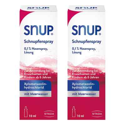SNUP Schnupfenspray 0,1% Nasenspray mit Meerwasser und Xylometaz
