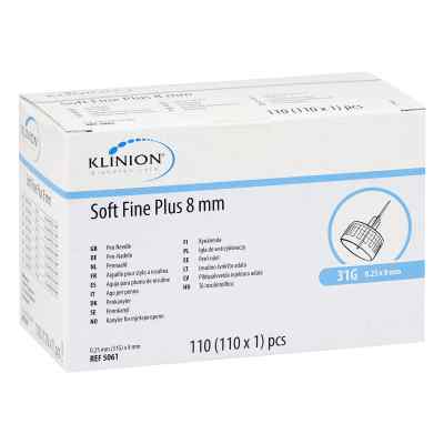 Soft Fine plus 0,25x8 mm 31g Kanüle 110 stk von 1001 Artikel Medical GmbH PZN 09728660