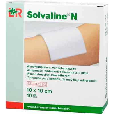 Solvaline N 10x10 cm steril Kompressen 10 stk von Lohmann & Rauscher GmbH & Co.KG PZN 07600766