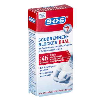 Sos Sodbrennen-blocker Dual Kautabletten 20 stk von DISTRICON GmbH PZN 13725012