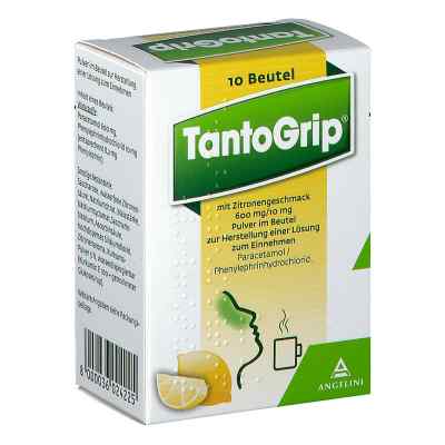 TantoGrip mit Zitronengeschmack 600 mg/10 mg Pulver im Beutel 10 stk von ANGELINI PHARMA OESTERREICH GMBH PZN 08200695