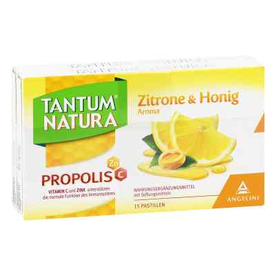 Tantum Natura Propolis mit Zitrone & Honig Aroma 2X15 stk von DOMACO SWITZERLAND PZN 13965845