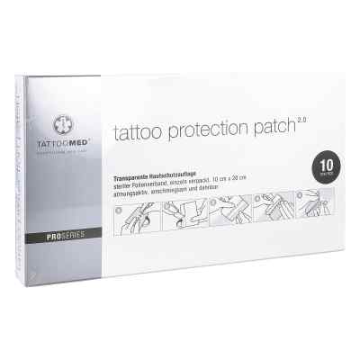 Tattoomed tattoo protection patch 2.0 10x20 cm 10 stk von Tattoo Med GmbH PZN 13880103
