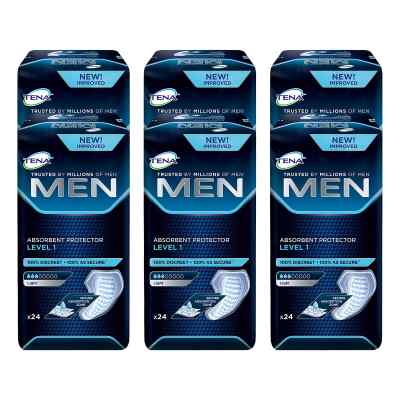 Tena Men Level 1 Einlagen 6x24 stk von Essity Germany GmbH PZN 08100752