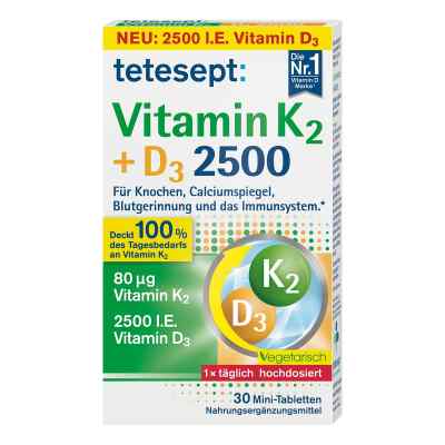 Tetesept Vitamin K2+D3 2500 Tabletten 30 stk von Merz Consumer Care GmbH PZN 18153017