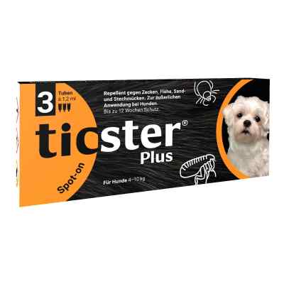 Ticster Plus Spot-on Lösung zum Auftropfen für Hunde 4-10kg 3X1.2 ml von O'ZOO GmbH PZN 17551460