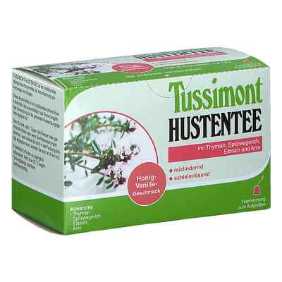 Tussimont Hustentee Honig Vanille Geschmack  20 stk von PHARMONTA DR.FISCHER GMBH PZN 08201398