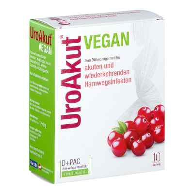UroAkut D-Mannose + Cranberry, vegan, Sachets 10 stk von KWIZDA PHARMA GMBH    PZN 08201109