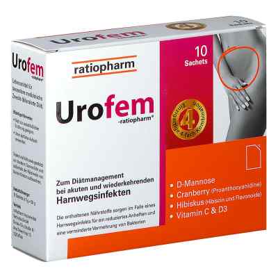Urofem-ratiopharm Sachet 10 stk von RATIOPHARM ARZNEIMITTEL VERTRIEB PZN 08200769