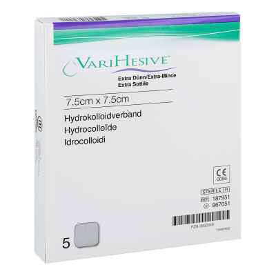 Varihesive extra dünn 7,5x7,5 cm Hkv hydroaktiv 5 stk von ConvaTec (Germany) GmbH PZN 03892648