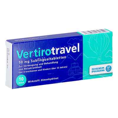 Vertirotravel 50 mg Sublingualtabletten 10 stk von  PZN 08201271