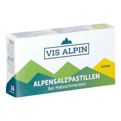 VIS ALPIN Alpensalzpastillen Honig 16 stk von SIGMAPHARM ARZNEIMITTEL GMBH     PZN 08201127