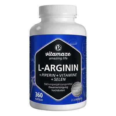 Vispura L-ARGININ 750 mg hochd.+Piperin+Vitamine 360 stk von Vitamaze GmbH PZN 13815324