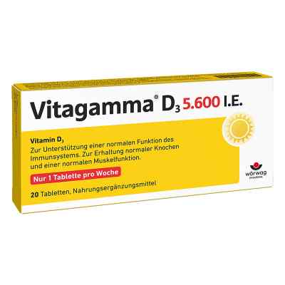 Vitagamma D3 5.600 I.e .vitamin D3 Nem Tabletten 20 stk von Wörwag Pharma GmbH & Co. KG PZN 11239448