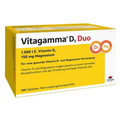 Vitagamma D3 Duo 1.000 I.e Vitamine d3 150mg Magnes.nem 100 stk von Artesan Pharma GmbH & Co.KG PZN 11141206