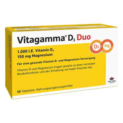 Vitagamma D3 Duo 1.000 I.e Vitamine d3 150mg Magnes.nem 50 stk von Artesan Pharma GmbH & Co.KG PZN 11141175