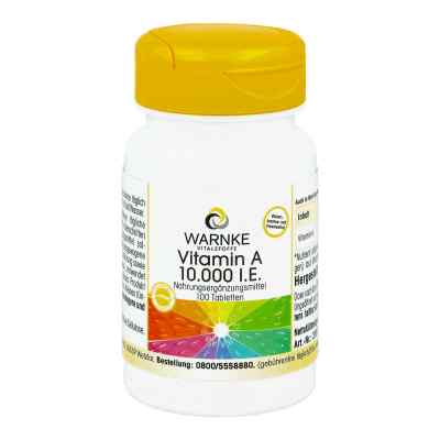Vitamin A 10.000 I.e. Tabletten 100 stk von Warnke Vitalstoffe GmbH PZN 11587416