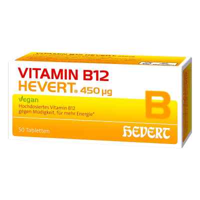 Vitamin B12 Hevert 450 Μg Tabletten 50 stk von Hevert-Arzneimittel GmbH & Co. K PZN 18232395