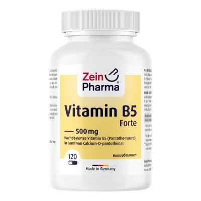 Vitamin B5 Pantothensäure 500 mg Kapseln 120 stk von Zein Pharma - Germany GmbH PZN 18369674