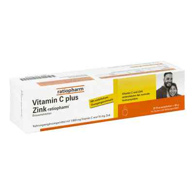 Vitamin C Plus Zink-ratiopharm Brausetabletten 20 stk von ratiopharm GmbH PZN 16120924