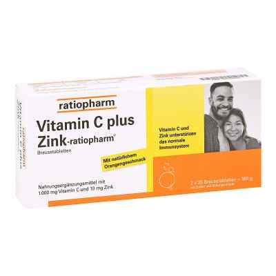 Vitamin C Plus Zink-ratiopharm Brausetabletten 40 stk von ratiopharm GmbH PZN 16120930