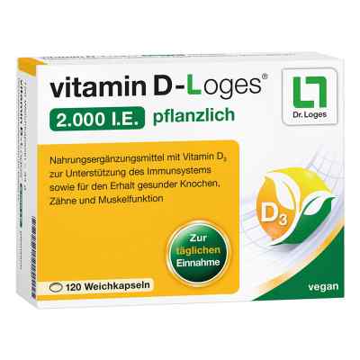 vitamin D-Loges 2.000 internationale Einheiten pflanzlich 120 stk von Dr. Loges + Co. GmbH PZN 17525899