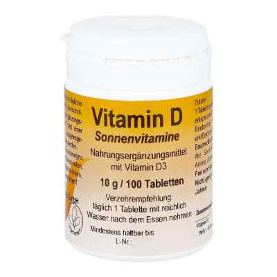 Vitamin D1000 Sonnenvitamine Tabletten 100 stk von merosan Diätvertrieb GmbH PZN 12473850