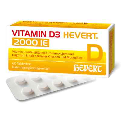 Vitamin D3 Hevert 2.000 I.e. Tabletten 60 stk von Hevert-Arzneimittel GmbH & Co. K PZN 11116697