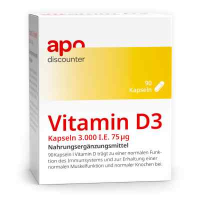 Vitamin D3 Kapseln 3.000 I.e. 75 µg 90 stk von Apologistics GmbH PZN 18369680