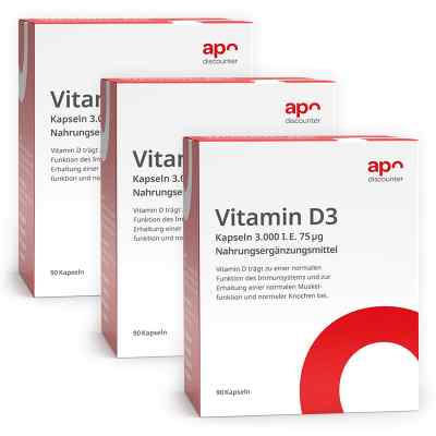 Vitamin D3 Kapseln 3.000 I.E. 75 µg von apodiscounter