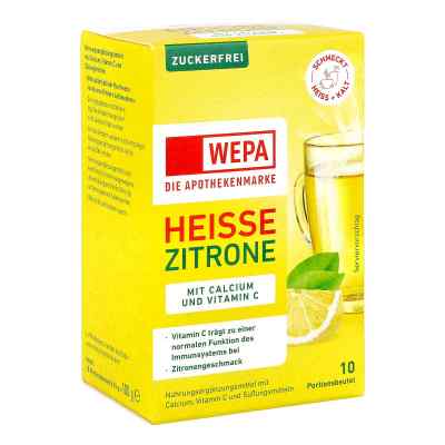 Wepa Heiße Zitrone+Vit.C+Calcium Zuckerfrei 