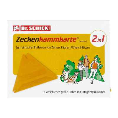 Zeckenkammkarte 1 stk von Inkosmia GmbH & Cie.KG PZN 06092397